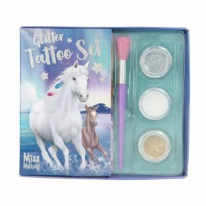 Miss Melody glitter tatoeages