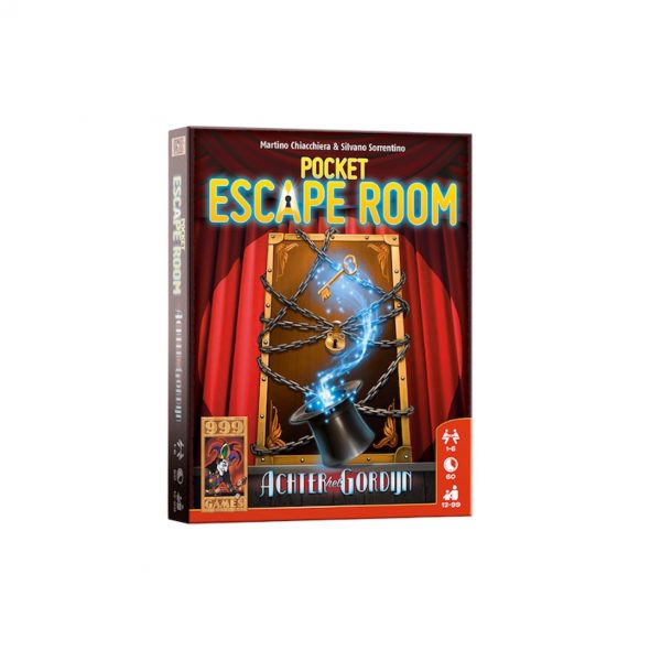 Pocket escape room achter het gordijn