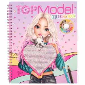 TopModel kleurboek met pailletten
