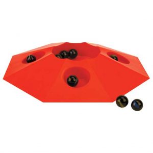 knikkerpot met 10 knikkers