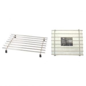 Pannen onderzetter zilver