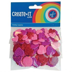 Create-it glitter hartjes