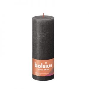 bolsius kaars grijs 190x68