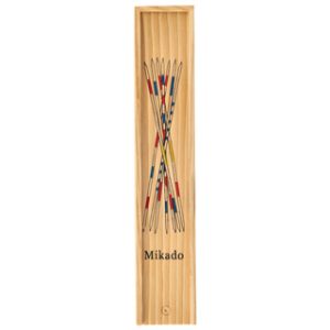 Mikado in houten kistje